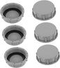 DOITOOL 18pcs Pp Pipe Caps for Drainage Caps for Waste Processing Easy Installation Grey Color for Bathroom Kitchen Use