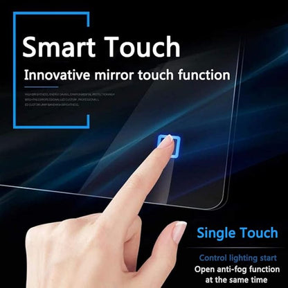 600 x 800mm LED Wall Mounted Bathroom Mirror with Lights Bathroom Mirror Touch Switch Demister Pad (Color : Horizontal Size : 600 * 800mm) (Vertical 600 * 800mm)
