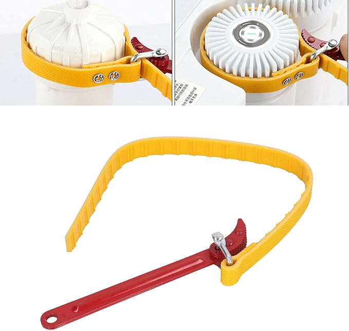 Filter Bottle Wrench, 10 Inch Universal Water Purifier Disassembly Tool, ABS Material, Adjustable 5-15cm Diameter, Non-Slip Handle
