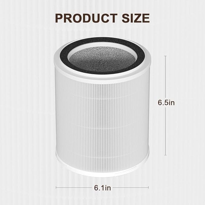 OSAP5FIL True HEPA Filters Replacement Compatible with OdorStop OSAP4 OSAP5 OSAP5FIL Air Cleaner Purifiers, Multi-Stage Filtration with Activated carbon Air Clean Dust VOCs Odor, Pack of 2