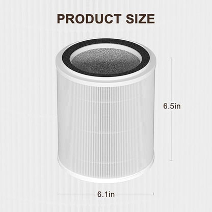 OSAP5FIL True HEPA Filters Replacement Compatible with OdorStop OSAP4 OSAP5 OSAP5FIL Air Cleaner Purifiers, Multi-Stage Filtration with Activated carbon Air Clean Dust VOCs Odor, Pack of 2