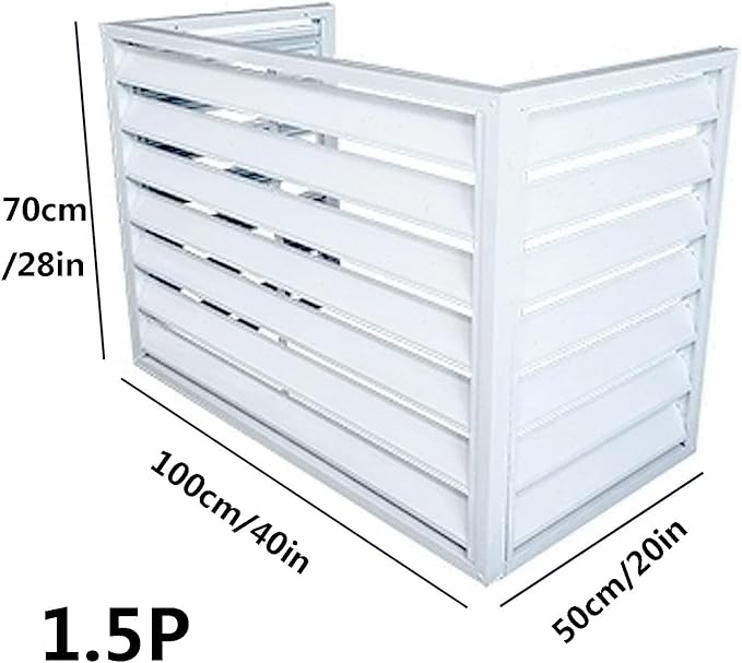Outdoor air conditioning fence, multifunctional air conditioning privacy screen, outdoor air conditioning hidden protective cover, sturdy and durable,easy to install,suitable for gardens and balconies