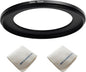 72mm Lens to 52mm Camera Lens Adapter 72mm to 52mm Step Down Ring Adapter Ring for All Brands of UV ND CPL, with Premium Lens Wiping Cloth 2 Pack (72mm-52mm)