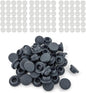 100PCS Self Healing Injection Ports and 120PCS Synthetic Filter Stickers Mushroom Growing Supplies（13mm for Ports &20mm for Stickers ）