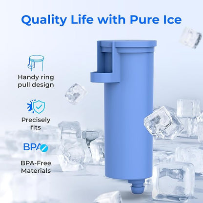 Waterdrop Scale Inhibiting Replacement for GE® Profile Opal Nugget Ice Maker Water Filter, P4INKFILTR, with Ring Pull, NSF 42&372 Certified, BPA-Free, 3 Counts