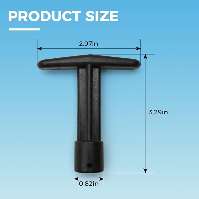 273089 Pool Filter Valve Shaft Handle for Pentair Pool Backwash Valve, 2 Inch Plastic Piston Shaft Handle for Pool and Spa Multiport Push and Pull Valve 261047 261165