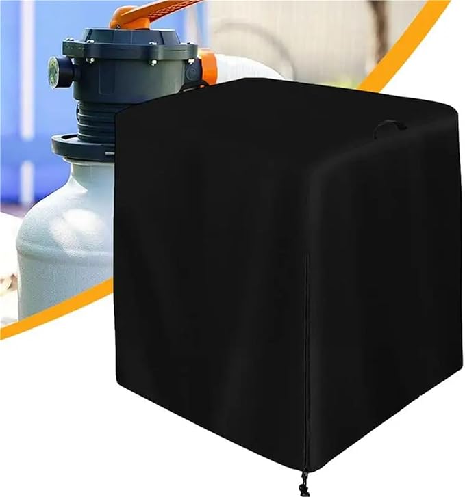 Cover for Pool Pump Filter Sand Cylinder Sunscreen Anti-UV Ground Enclosure Catcher for Swimming Shed Deck Pond(25x24x28 inch)