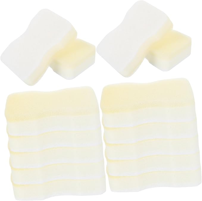 15pcs Reusable Dry Cleaning Sponge for Lamp Shade Cleaner Sponges for Soot and Pet Hair for Curtains and Artworks White Small Waist Design