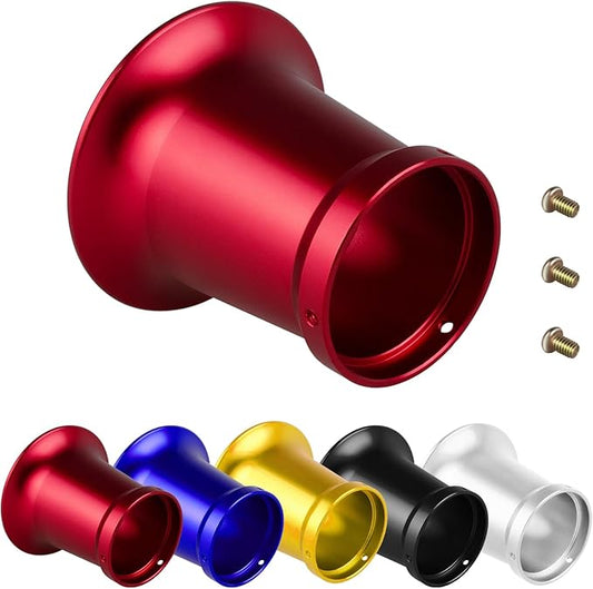 50mm Carburetor Air Filter Trumpet Velocity Stack Funnel CNC Alloy Parts Fit for PE VM 21mm,24mm,26mm,28mm,30mm, for Honda Yamaha Kawasaki ATV Dirt Bike Carb Intake Wind Horn Cup. (red)