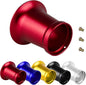 50mm Carburetor Air Filter Trumpet Velocity Stack Funnel CNC Alloy Parts Fit for PE VM 21mm,24mm,26mm,28mm,30mm, for Honda Yamaha Kawasaki ATV Dirt Bike Carb Intake Wind Horn Cup. (red)