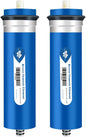 Membrane Solutions 400 GPD RO Membrane, Reverse Osmosis Membrane, RO Membrane Replacement, Reverse Osmosis Filter Replacement for Under Sink Home Drinking RO Water Purifier System (2 PACK)