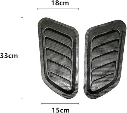 Car Hood Scoop Air Intake Vents Compatible For Hyundai Ix35 Solaris Compatible For Renault Captur Compatible For Kia And Sportage 4(Silver)