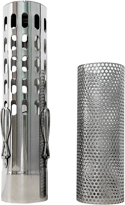 FIREHIKING 2.36" Spark Arrestor Stove Pipe with Filter Chimney Cap Screen for Camping Exhaust