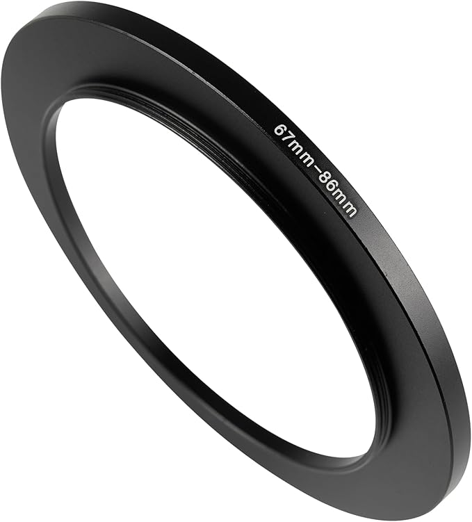 67-86mm Metal Step-Up/Down Ring Adapter Compatible with Mirrorless Cameras DSLR Lens, UV CPL ND Filter Thread Converter, Black