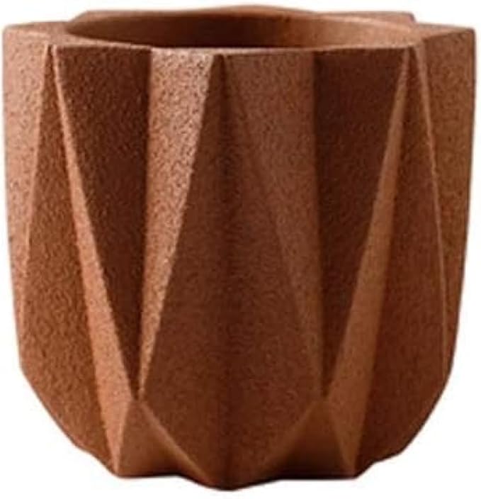 Outdoor Succulent Plantpot Cactus Plant Container Cement Flowerpot Container Modern Simple Planter Flower Vase Meat Plant Cement Container Concrete Flower Plant (Gray1 13cm*11.5cm)