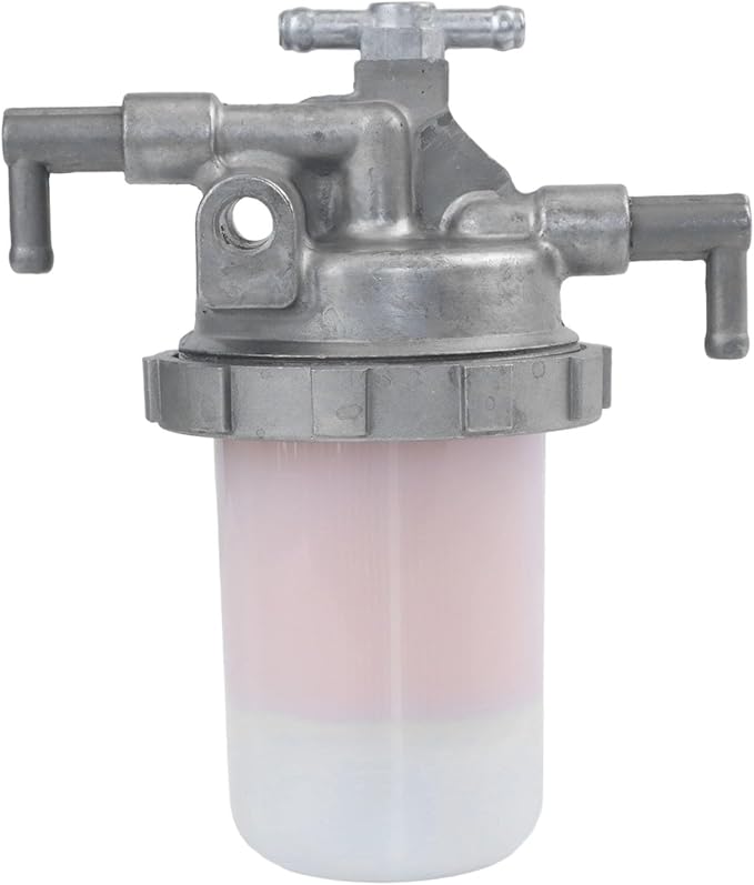 Fuel Filter 4 Pipe System 129100-55621 For Yanmar PC30/35 40/45 50/55 4TNE88-RAG2 With Oil-Water Separation Paper Silver 1 Pack