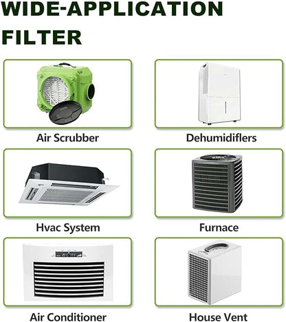 Furnace Filters 10x20x1 MERV 8, MPR 600, Air Filter (4 Pack) for HVAC, AC Furnace - Actual Size: 9.75"x19.75"x0.75"