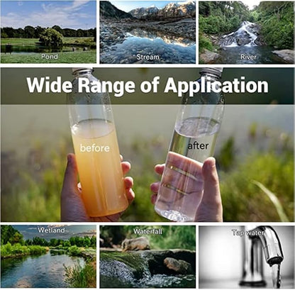 Mini Water Filter NatureNova Portable Emergency Water Filtration System Hiking Camping Straw Survival Gear Emergency Preparedness