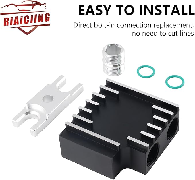 Thermal Bypass Valve Upgrade with Billet Filter Coupler Fit for 2019-2024 Ram 6.7L Cummins Diesel with 68RFE or Aisin AS69RC Transmission