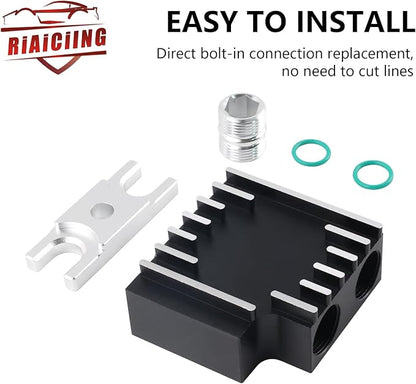 Thermal Bypass Valve Upgrade with Billet Filter Coupler Fit for 2019-2024 Ram 6.7L Cummins Diesel with 68RFE or Aisin AS69RC Transmission