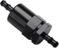 1/4" Billet Inline Fuel Filter 30 Micron Aluminum Black