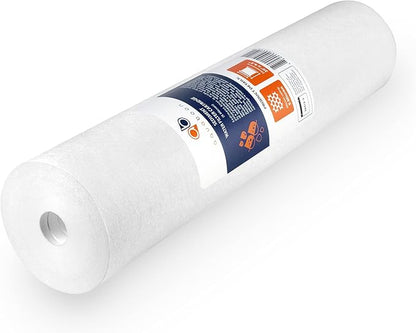 Aquaboon 5 Micron 20 x 4.5 Sediment, Anti-Scale, Carbon Water Filters Cartridges for 3-Stage Whole House Water Filtration System Replacement Set