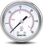 SENCTRL 0-30 Psi Low Pressure Gauge, 2" Dial Size, 1/4 NPT Back Mount, Waterproof, Stainless Steel Case, for Water Oil Air Pressure Test