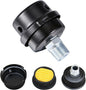 1/2" Thread Male Thread Diameter 20mm Air Compressor Silencer Filter, Thread Metal Air Compressor Intake Filter Sound Muffler Silencer, Air Compressor Replacement Parts