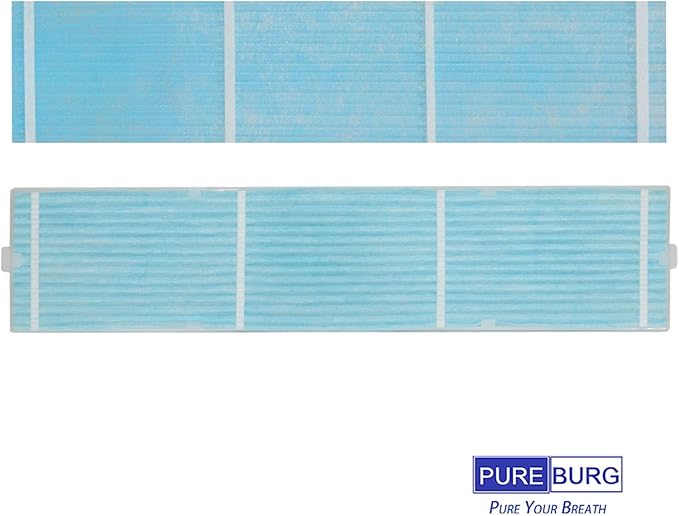 PUREBURG 4-Pack MAC-415FT-E Replacement Filter Compatible with Mitsubishi MS-A09WA-1 MS-A12WA-1 MFZ-KA Air Conditioner, No Frames,Mini Split Indoor Unit,Wall Mounted,Floor Standing