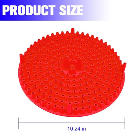 2PCS Car Wash Bucket Grit Trap Insert, 10.2" Vehicle Detailing Washing Filters for Dirt & Debris Trapping, Auto Collecting Sediment Cleaning Tool, Universal for SUV Sedan Truck (Red)