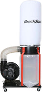 Bucktool 1.5HP Portable Dust Collector, 1100 CFM Workshop Dust Extraction Machine with Mobile Stand