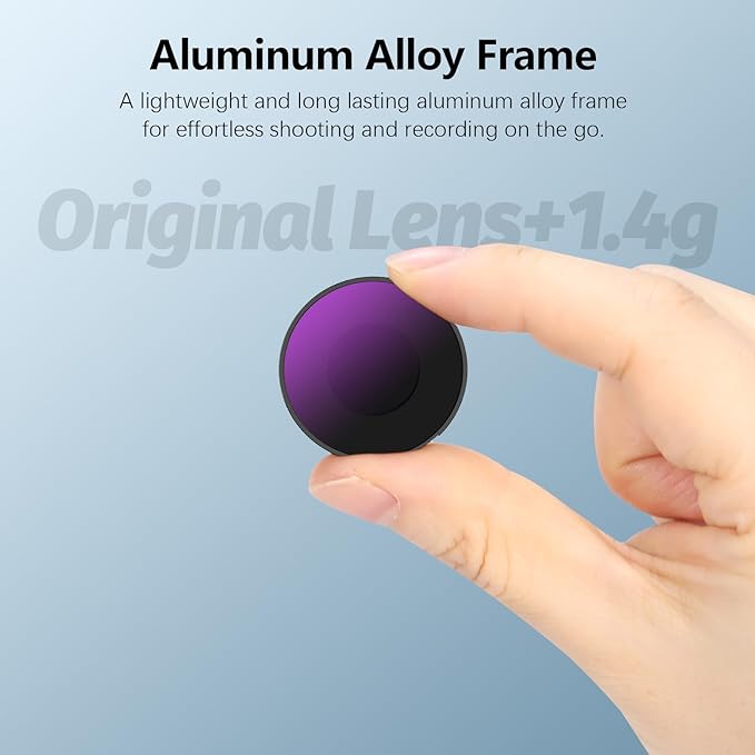 AMAZEAR Filters Set for Insta360 GO Ultra, Insta 360 Pro Accessories Neutral Density & Polarizer Optical Glass Lens Filter Kit (CPL + ND8 + ND16 + ND32 + 1/4 Black Pro-Mist)