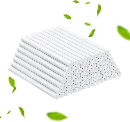 Pawfly 80 Pcs Humidifier Sticks, 4 Inch Mini Humidifier Filter Replacement Wicks, Humidification Equipment Cotton Refill Rods, Small Portable USB Humidifier Sticks, Air Diffuser Pure Wicks