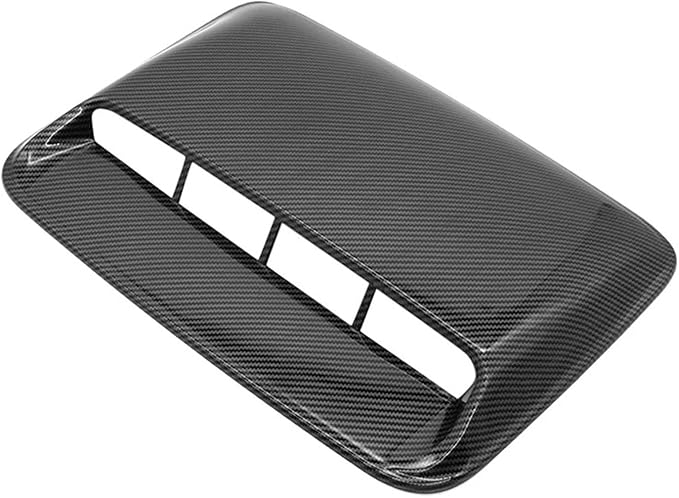 Car Universal Hood Vent Air Outlet Cover Compatible For Infiniti Compatible For Mazda And Tesla Hood Scoop Air Flow Intake Vent Cover(Carbon look)