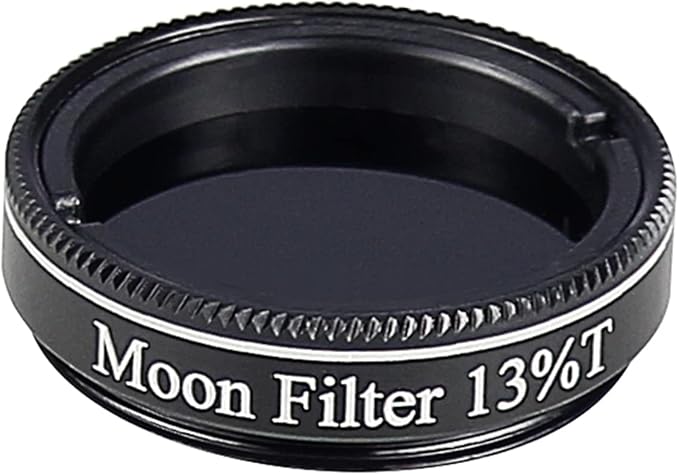 1.25" Telescope Moon Filter - 13% Transmission-Telescope Accessories for Most 1.25" Telescope Eyepiece- Enhance Lunar Viewing
