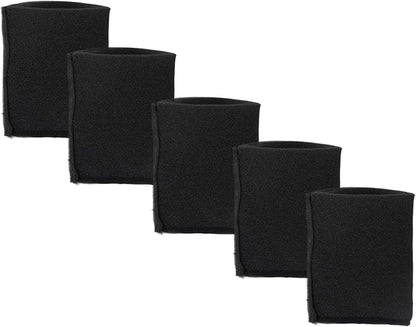 5 Pack VFF21 Foam Filters Fit for Vacmaster 2.5-5 Gallon Wet/Dry Vacs & Armor All 2.5 Gallon Vacs AA255, AA256, VOM205P 0901, 4 Gallon Vac VO408S 0901 - Replacement Filters