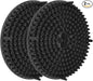 2PCS Car Wash Bucket Grit Trap Insert, 10.2" Vehicle Detailing Washing Filters for Dirt & Debris Trapping, Auto Collecting Sediment Cleaning Tool, Universal for SUV Sedan Truck (Black)