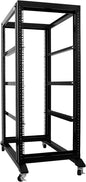 Raising Electronics Server Rack Open Frame Rack 4 Post 19 inch Adjustable Server/Audio Rack Cold Rolled Steel(27U,31 Depth)