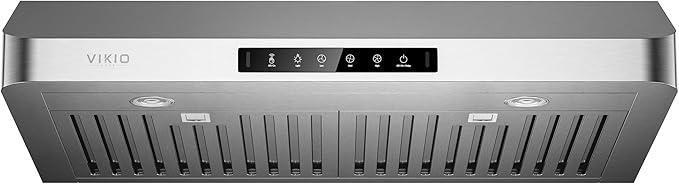30 Inch Under Cabinet Range Hood, 980CFM Fast Venting Ducted, Kitchen Hood With 3 Speed Gesture Sensing & Touch Control, Stainless Steel Stove Hood With LED Light And 2 Baffle Filters