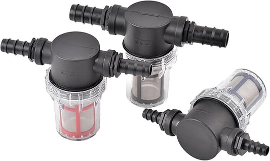 Garden Home 40-200 Mesh Large Flow Visible Filter Connector to Barb 16mm 20mm 25mm Hose Pre-Filter Garden Irrigation Agriculture Tool 1 Pcs Filter (Color : C, Size : 40Mesh)