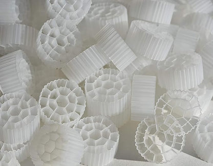K3 Bio Media Plus Filter Media Moving Bed Biofilm Reactor (MBBR) for Aquaponics, Aquaculture, Hydroponics - Ponds - Aquariums (2 Gallons)