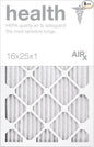 AIRX WICKED CLEAN AIR. Premium MERV 13 HEALTH Series - Made in the USA - Box of 6 - Pleated Air Filter 16x25x1