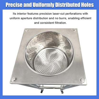 10L Vacuum Buchner Funnel Filtering Kit Glass Vacuum Suction Filter with 304 Stainless Steel Buchner Funnel & Glass Filter Flask Negative Pressure Filtration for Lab Liquid-Liquid Extraction