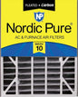 Nordic Pure 20x25x5 (Actual Size: 19 3/4 x 24 1/4 x 4 7/8) Air Bear AC Filter Replacement MERV 10 Pleated + Carbon 1 Pack