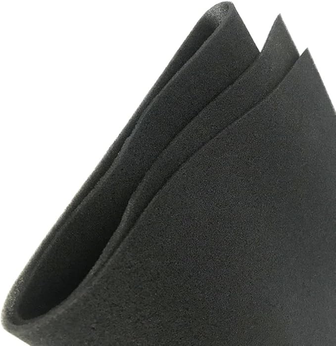 Tong Gu DIY Computer Dust Filter Sponge Foam Mesh Fabric for PC Case Fan Cooler Dustproof Cover 3mm Black 60PPI (39x39 in/100x100 cm)