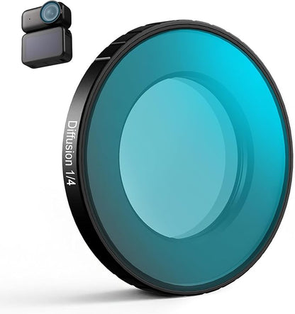 Haoge Black Diffusion 1/4 Filter for DJI Osmo Nano,Dreamy Cinematic Mist Lens Filter Multi Coated HD Optical Glass Filter,Perfect for Portrait Photography,Selfies Personal Vlogs