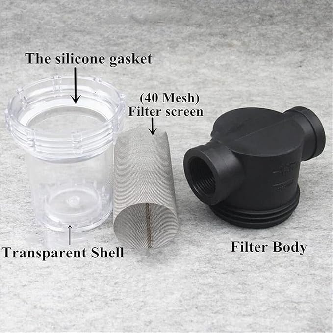 1pc Inline Strainer Kit - High Pressure Filter for Farm Equipment & Garden Hose Systems(1/2")