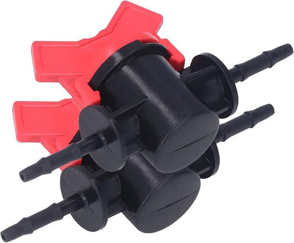 Regulator ABS Plastic Liquid Control Stop Valve for Domestic Water Pumps Solar Water Heaters Construction Sites 2PCS Straight Through Valve (3.5MM regulator)