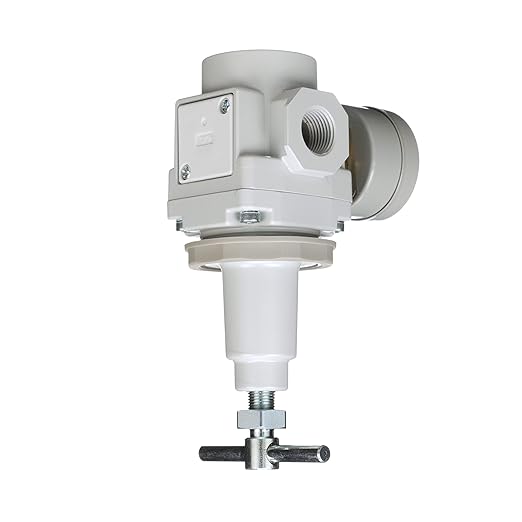 PneumaticPlus SAR300T-N03BG Air Pressure Regulator 3/8" NPT, T-Handle, Gauge & Bracket