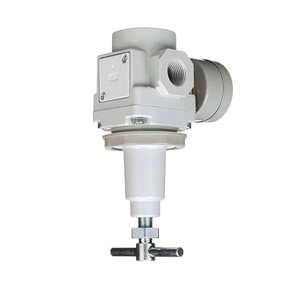 PneumaticPlus SAR300T-N03BG Air Pressure Regulator 3/8" NPT, T-Handle, Gauge & Bracket